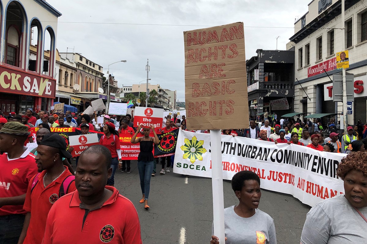 Copyright © fotograf  Sør-Afrika, Sivilsamfunn, Fattigdom, Protest