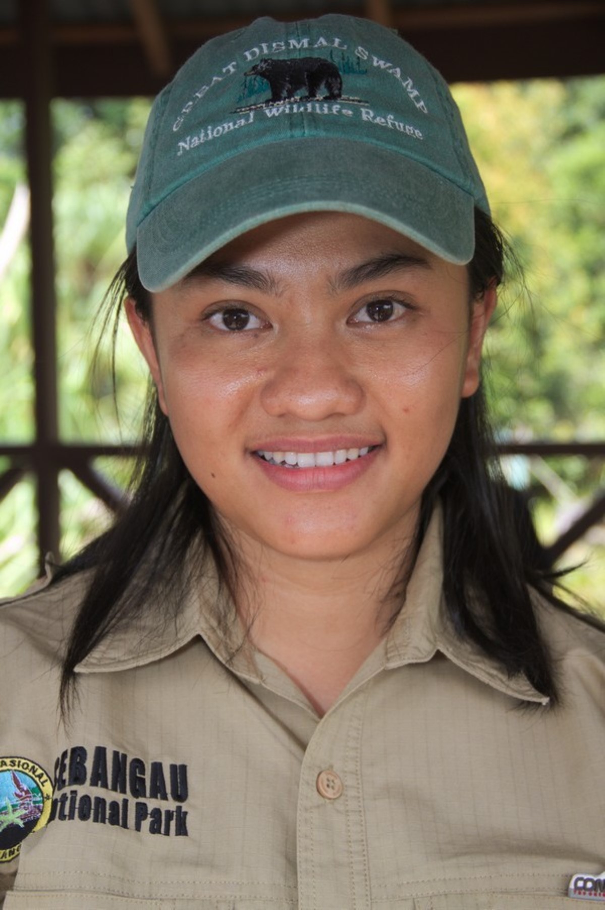 Noviyanti Nugraheni i Sebangau nasjonalpark, Central Kalimantan, Indonesia.