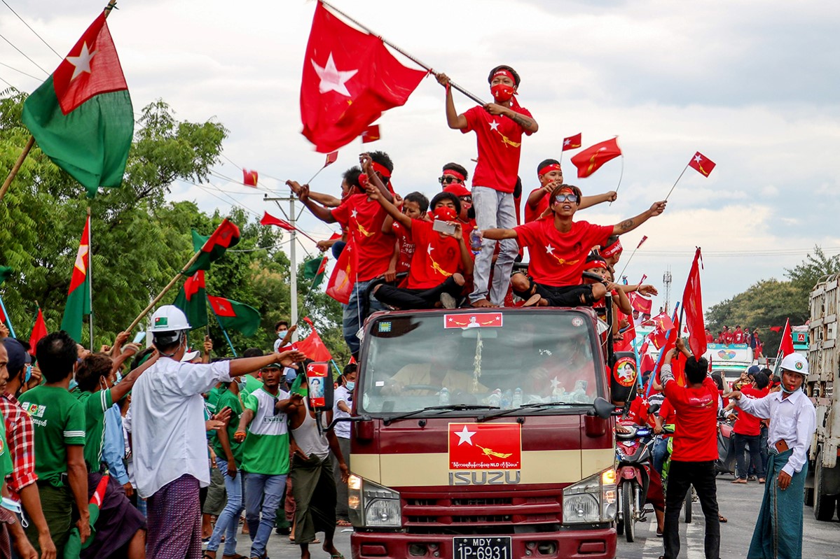 KYAW THET ZIN / AFP / NTB  Horizontal, POLITICS, POLITICAL CAMPAIGN